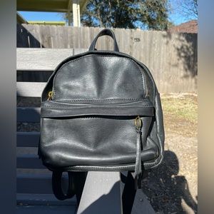 Madewell Mini Lorimer Leather Backpack